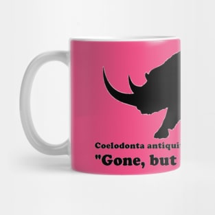 Coelodonta antiquitatis (Woolly Rhinoceros) Back Design Mug